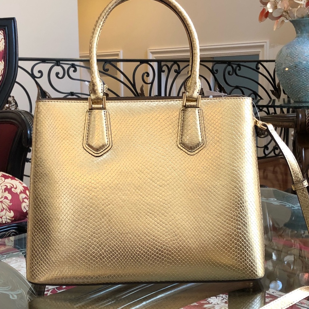 Authentic Michael kors Adele LG satchel&wallet set - Picture 6 of 8